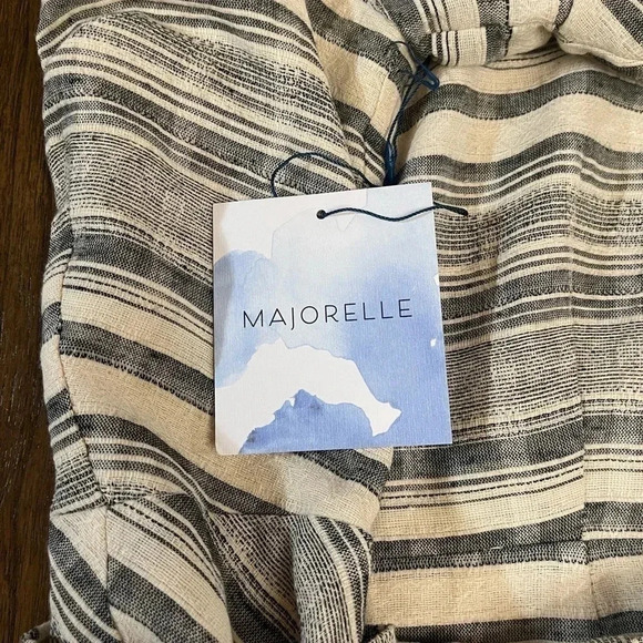 MAJORELLE Portia Dress in Color Newspaper Mini Short Wrap Dress Size Small - Picture 10 of 16